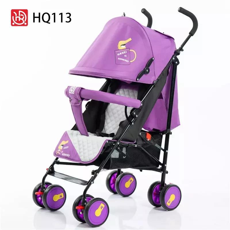 Lightweight purple baby stroller, multi-functional handcart, a perfect stroller for walking kids full image