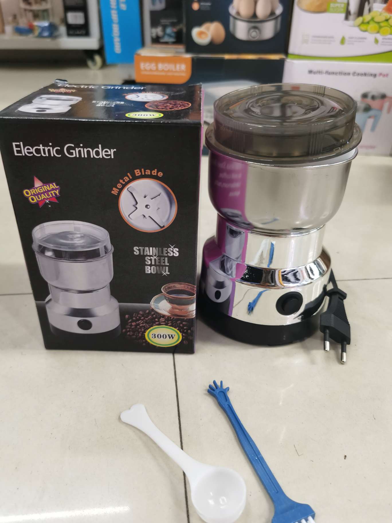 Cross-border foreign trade household small coffee grinder, medicinal material pulverizer, powder grinder, electric mixer, bean grinder detail image 7