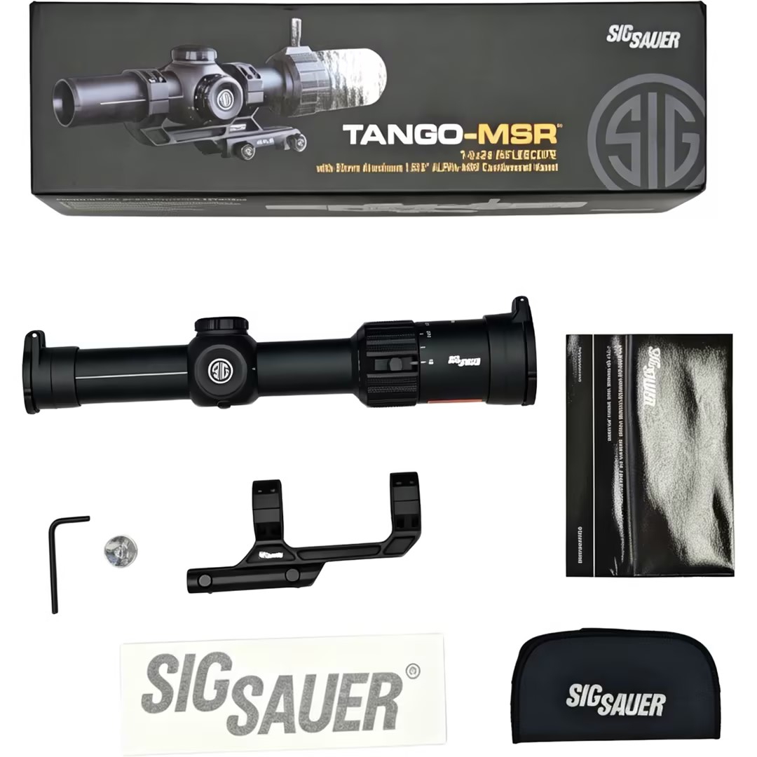 S marca TANGO-MSR 1-6x24 mira táctica al aire libre telescopio de caza con juego de soporte cantilevero Item Picture