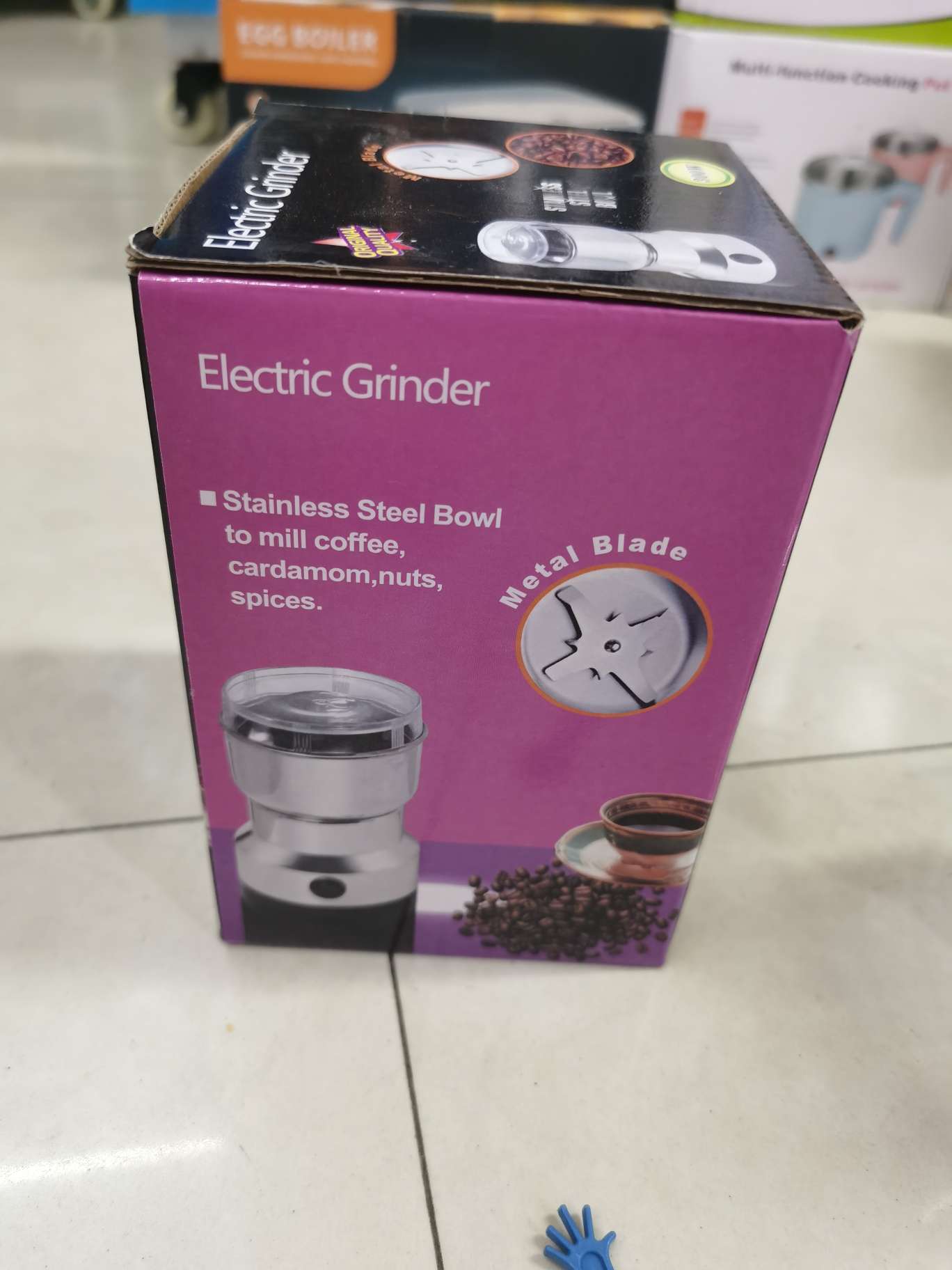Cross-border foreign trade household small coffee grinder, medicinal material pulverizer, powder grinder, electric mixer, bean grinder detail image 8