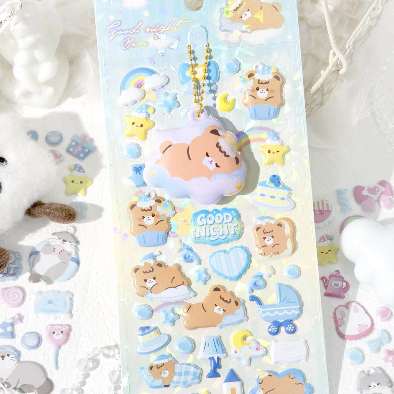 JH82W晚安乐园解压挂件贴纸