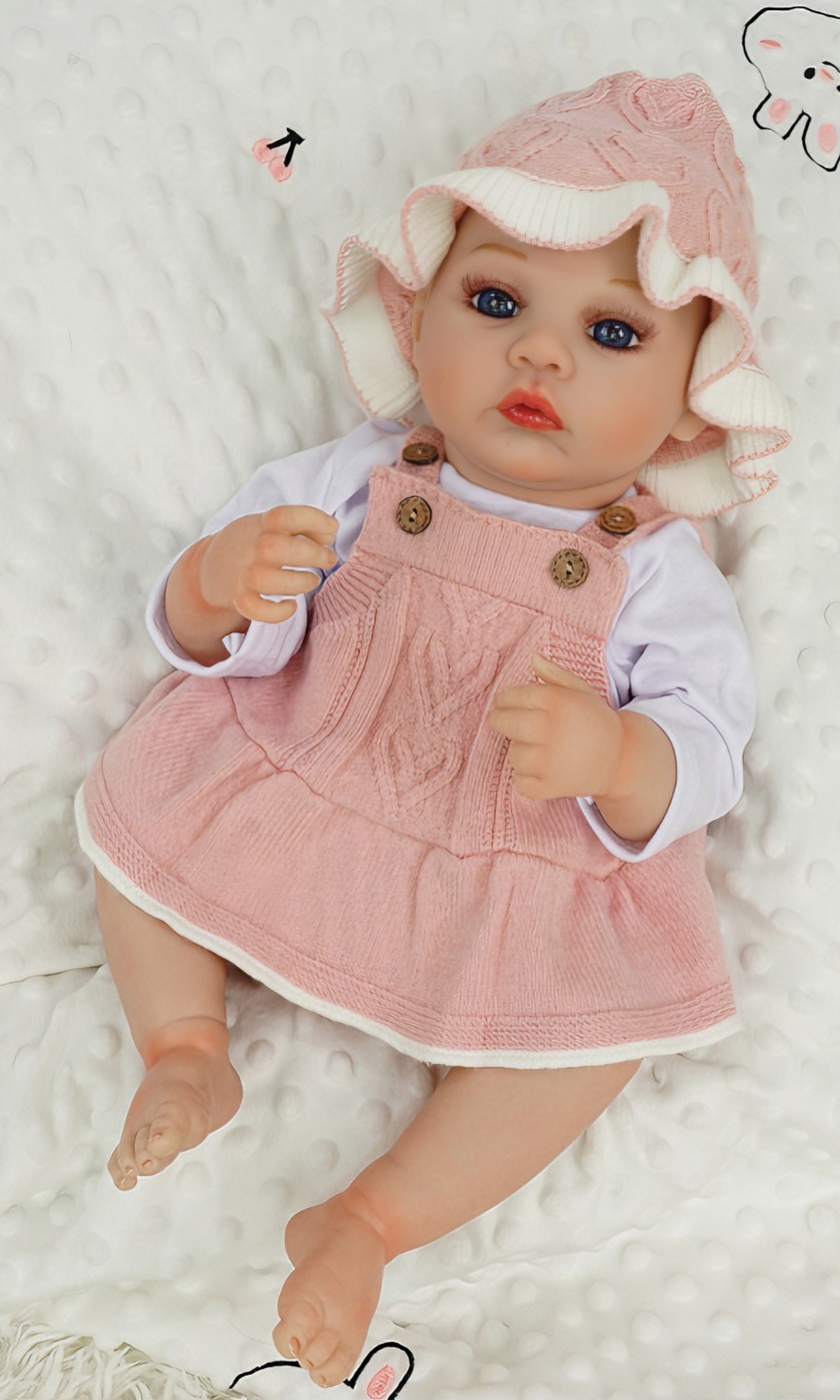 Silicone baby multi-functional cute doll companion doll strap sensor companion doll toy