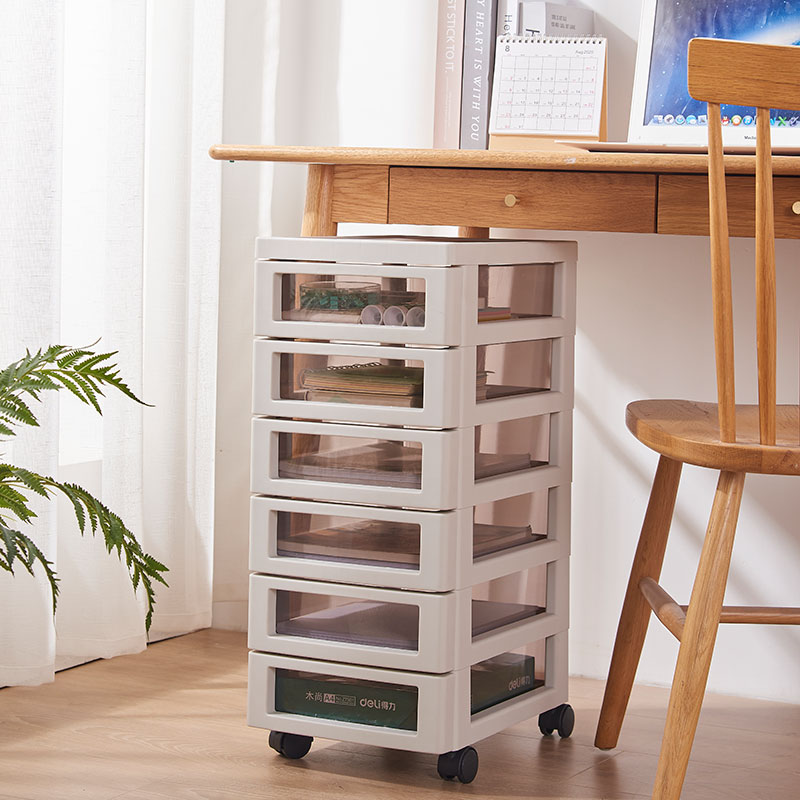 【CL】26Q3#6598 Multi-functional drawer cabinet with wheels details Picture