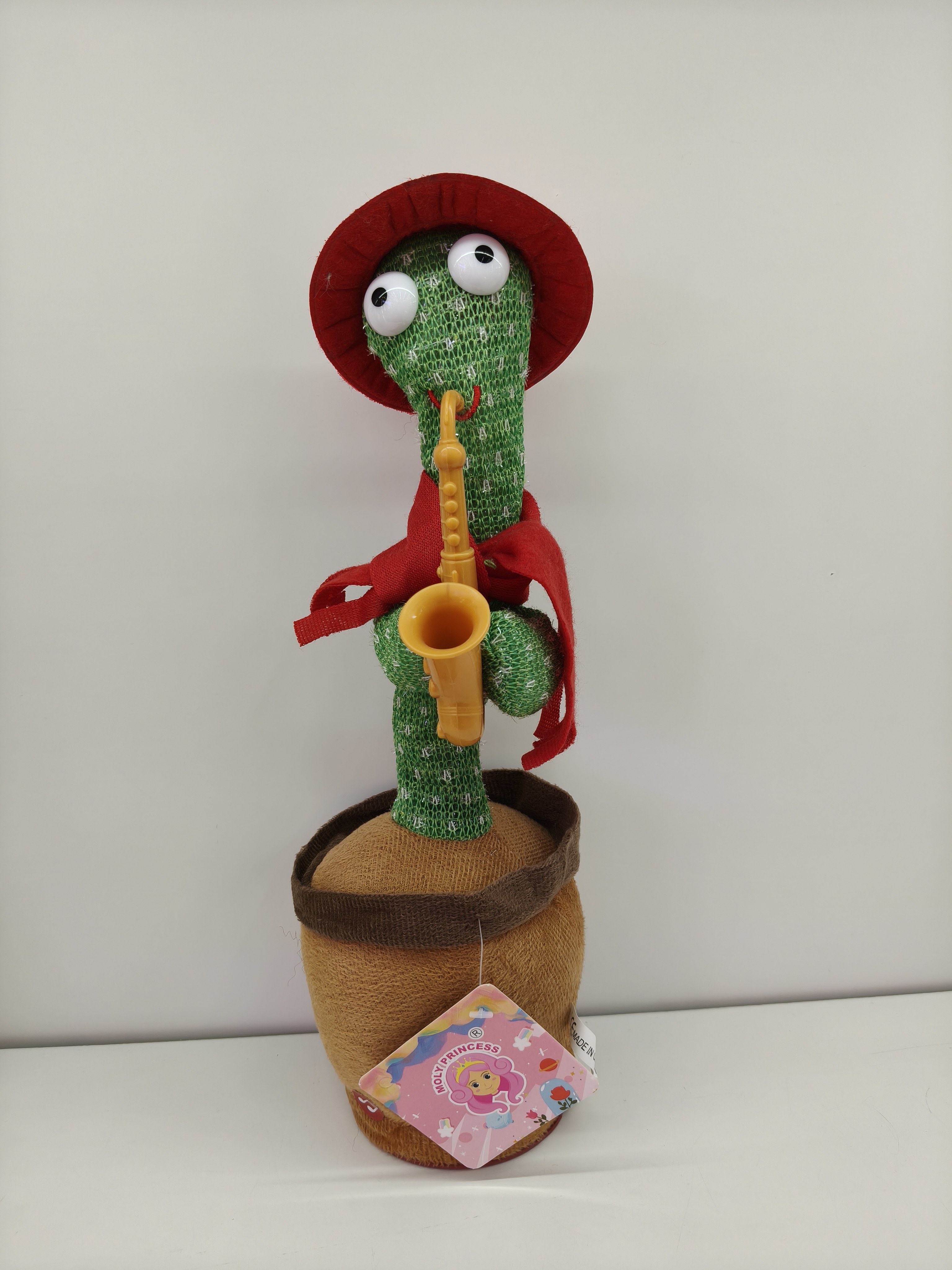 Model A Sticky clothes, musical instrument, cactus with musical instrument, can twist and sing, companion toy details Picture