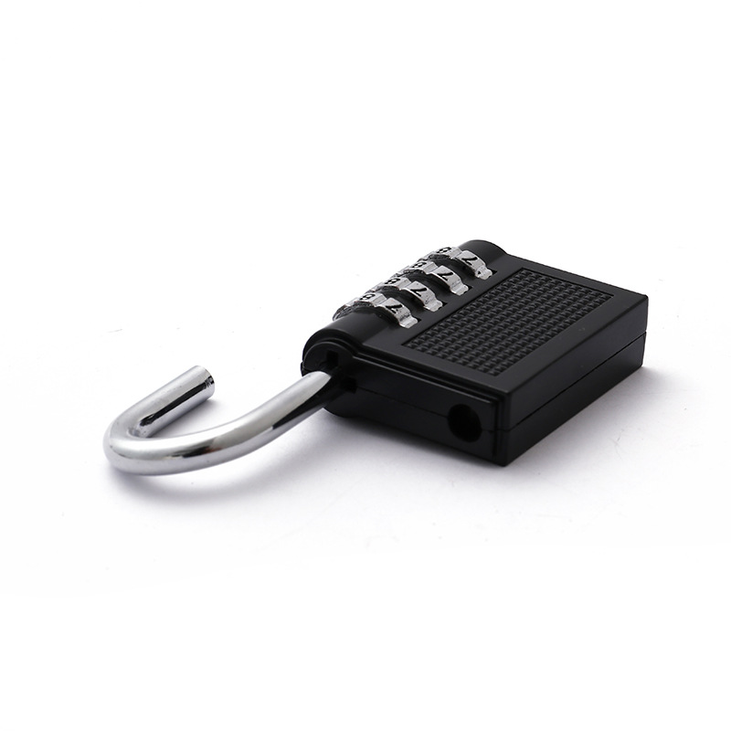 Multi-functional intelligent electronic password padlock, anti-theft security password lock, black password lock, home and office anti-picking Specification image