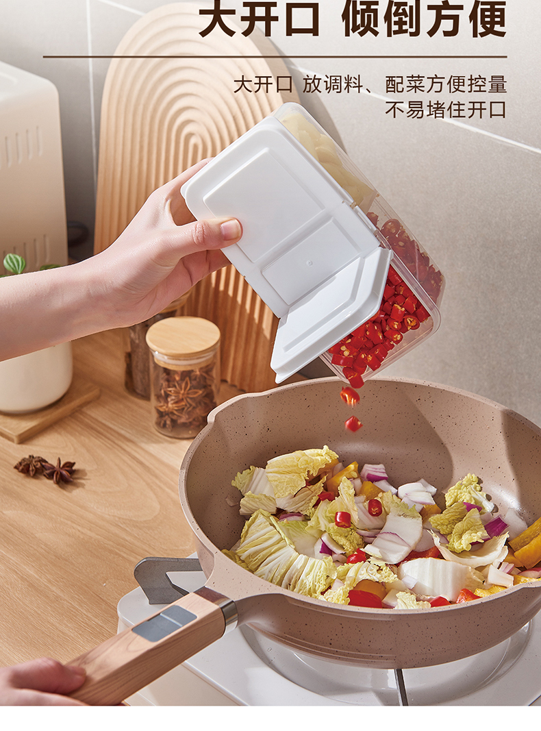 【CL】26Q3#6736#B Multi-functional transparent storage box, fresh-keeping box, lunch box, multi-compartment food-grade plastic portable lunch box, storage box pic 11