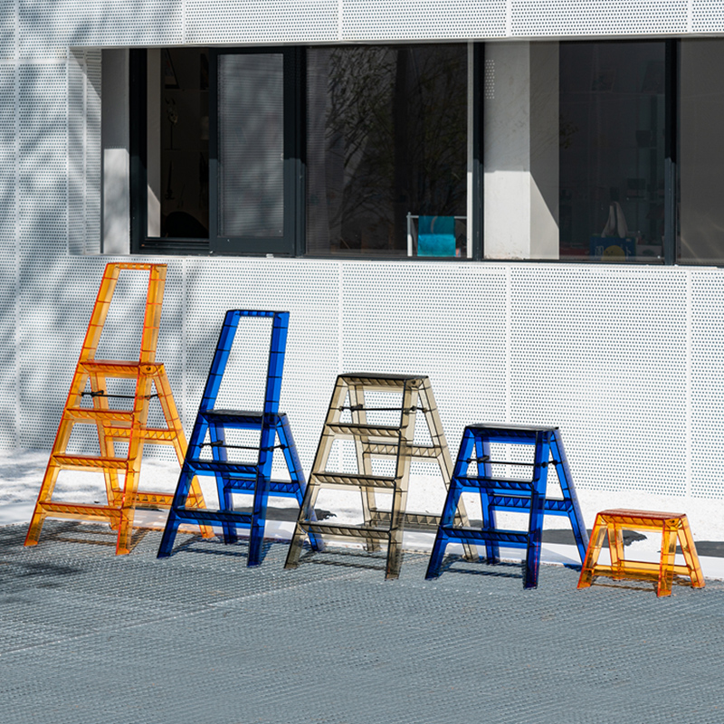 【CL】26Q3#6716 Multi-functional household insulated straight ladder, plastic fork ladder, portable ladder, daily necessities tools, auxiliary safety climbing and maintenance tools