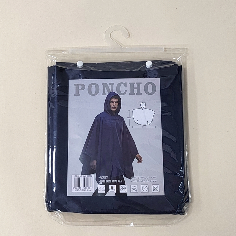 Li Wang's new-style trendy PVC cape raincoat for outdoor travel, rain and wind protection, factory wholesale and direct sales