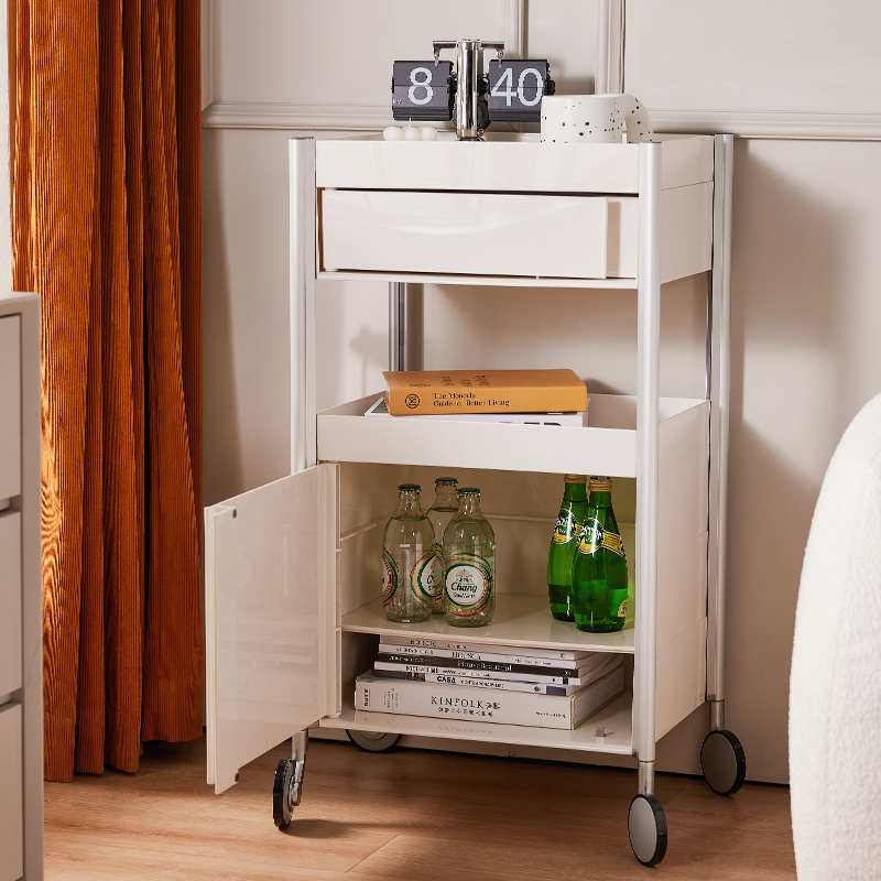 【CL】26Q3#8807 Multi-layer metal storage rack, clothing cleaning supplies, coffee machine dedicated organization rack Application Scenario