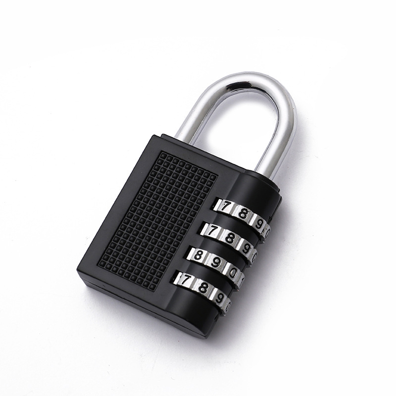Multi-functional intelligent electronic password padlock, anti-theft security password lock, black password lock, home and office anti-picking