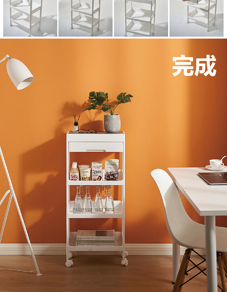 [CL] 26Q3#6653 multifuncional mesilla de noche estante de almacenamiento de madera estante de cafetera estante de cocina organizador de baño suministros de almacenamiento para el hogar pic 14