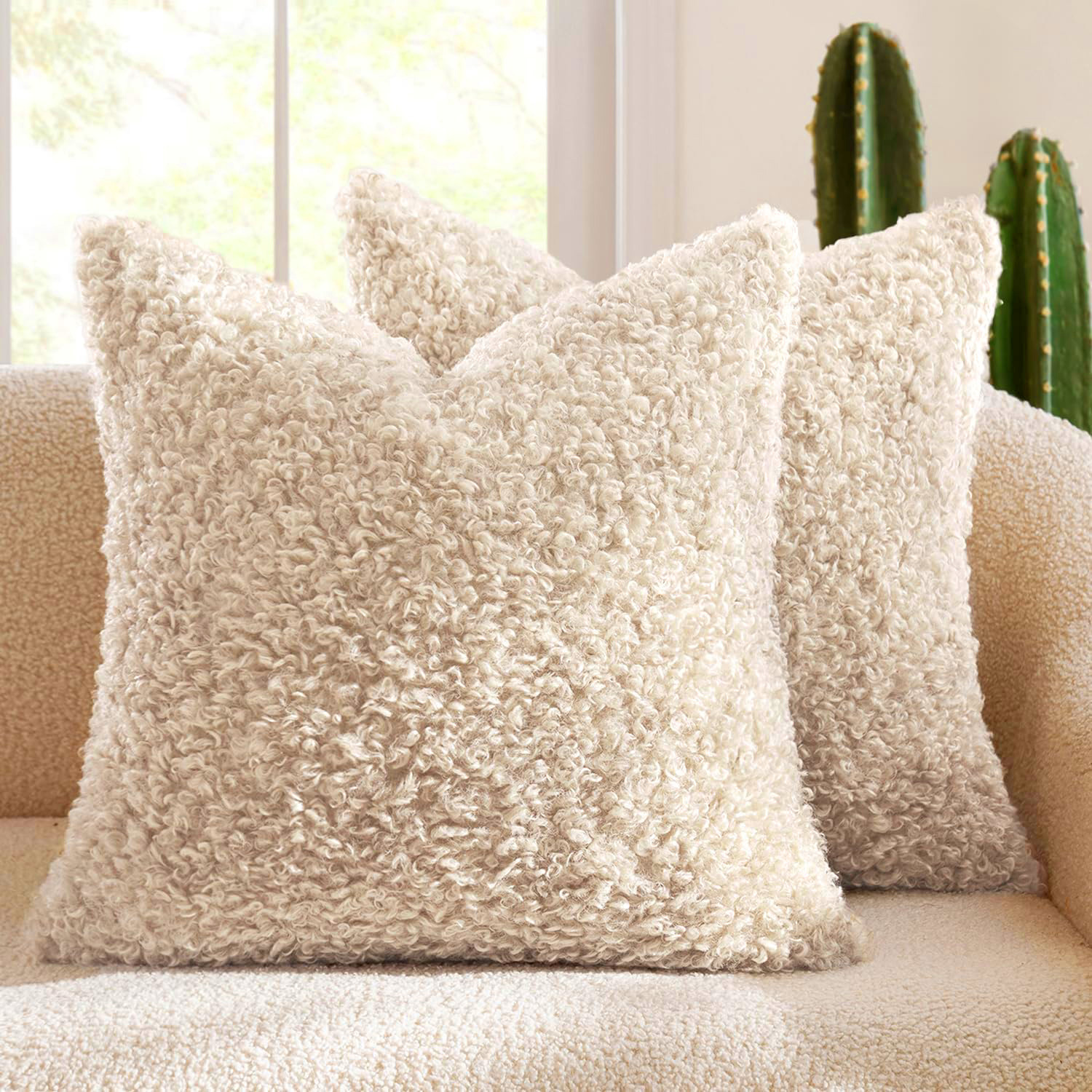 Peluche acolchado cálido hogar cojín sofá apilado cálido festival artículos de decoración para el hogar almohada suave y cálida - 2