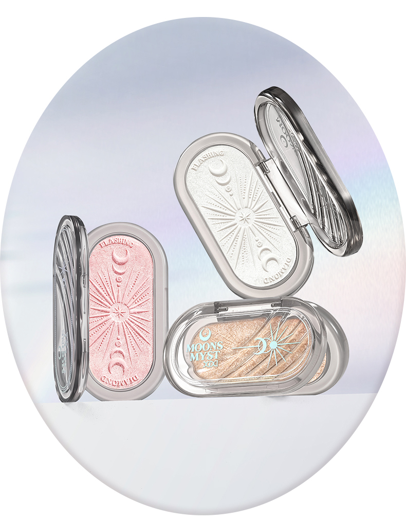xixi Light and Clear Baked High-gloss pearlescent Diamond single-color high-gloss Blush Korean-style pure sensual style pseudo-natural high-gloss pic 14