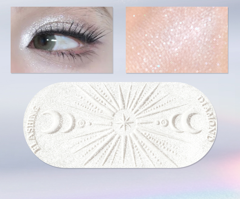 xixi Light and Clear Baked High-gloss pearlescent Diamond single-color high-gloss Blush Korean-style pure sensual style pseudo-natural high-gloss pic 8