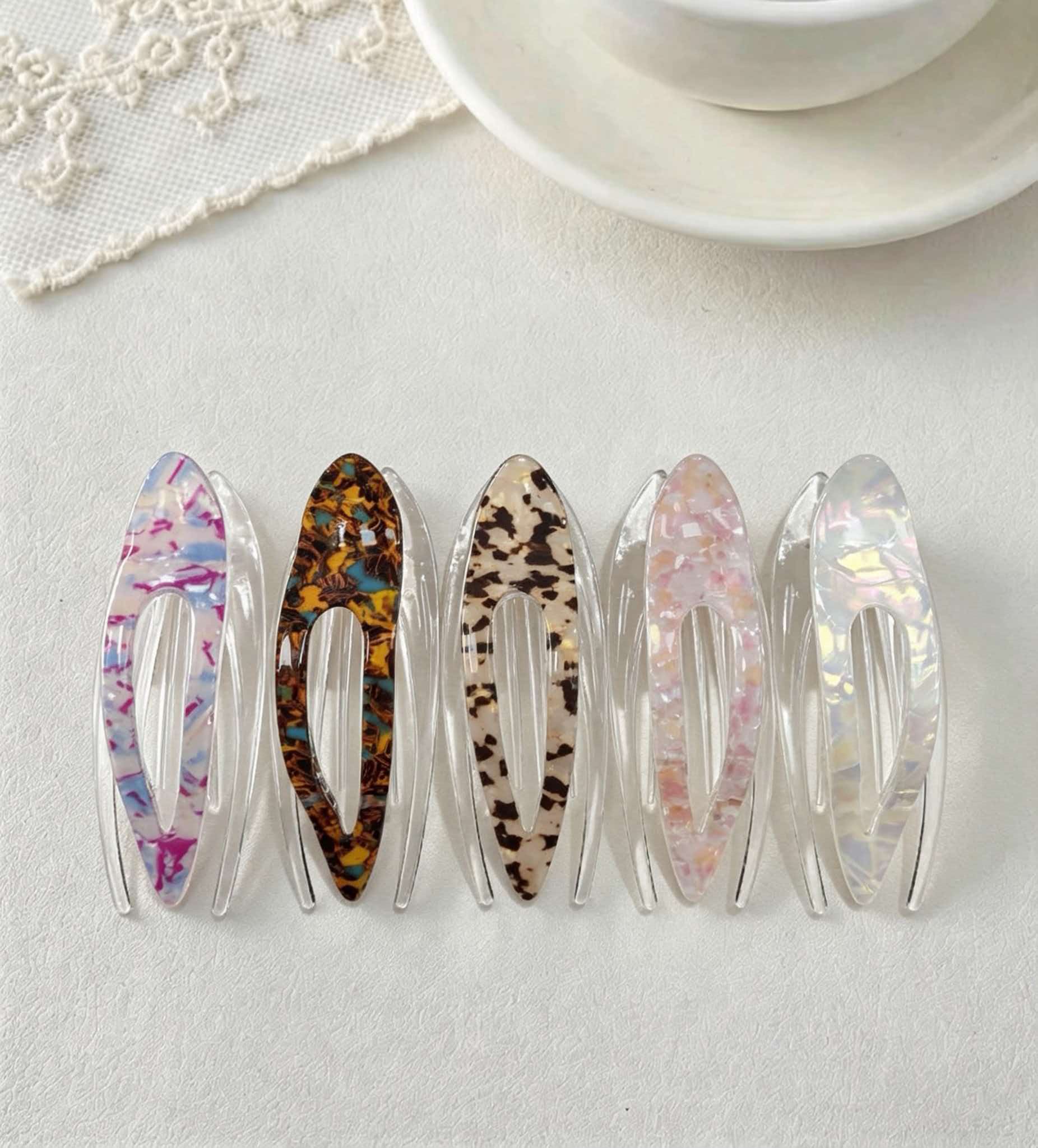 Duckbill hairpin for women, one-line swallotail hairpin, large hair volume, large updo hairpin, back of the head hairpin, new style, high-end feel