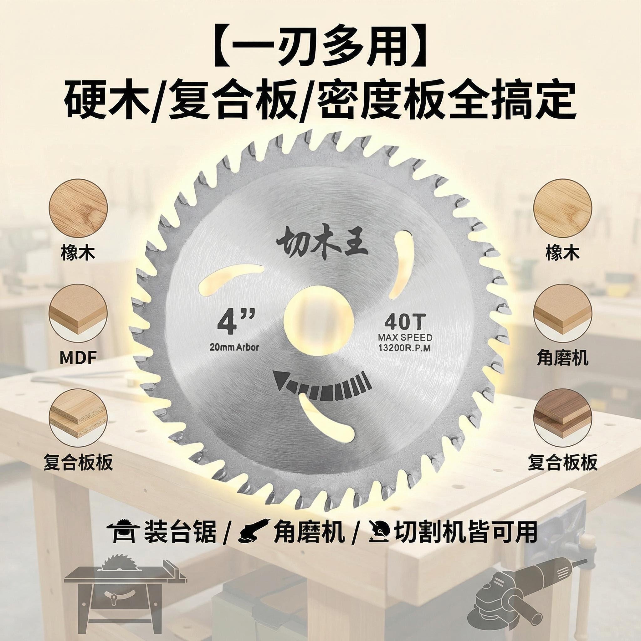 4-inch woodworking saw blade, wood alloy cutting blade machine, circular saw blade cutting tool, high-efficiency OEM/ODM factory direct sales Application Scenario