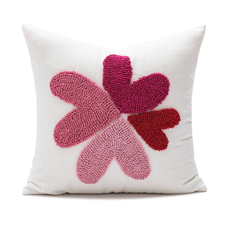 Letras amor amor forma cojín bordado día de san valentín cojín navidad cojín decoración cálida hogar regalo cojín - 4
