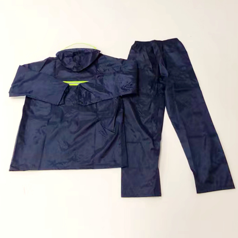 Li Wang's new Oxford fabric adult reflective raincoat set, outdoor travel, travel, cycling, windproof and rainproof raincoat Item Picture
