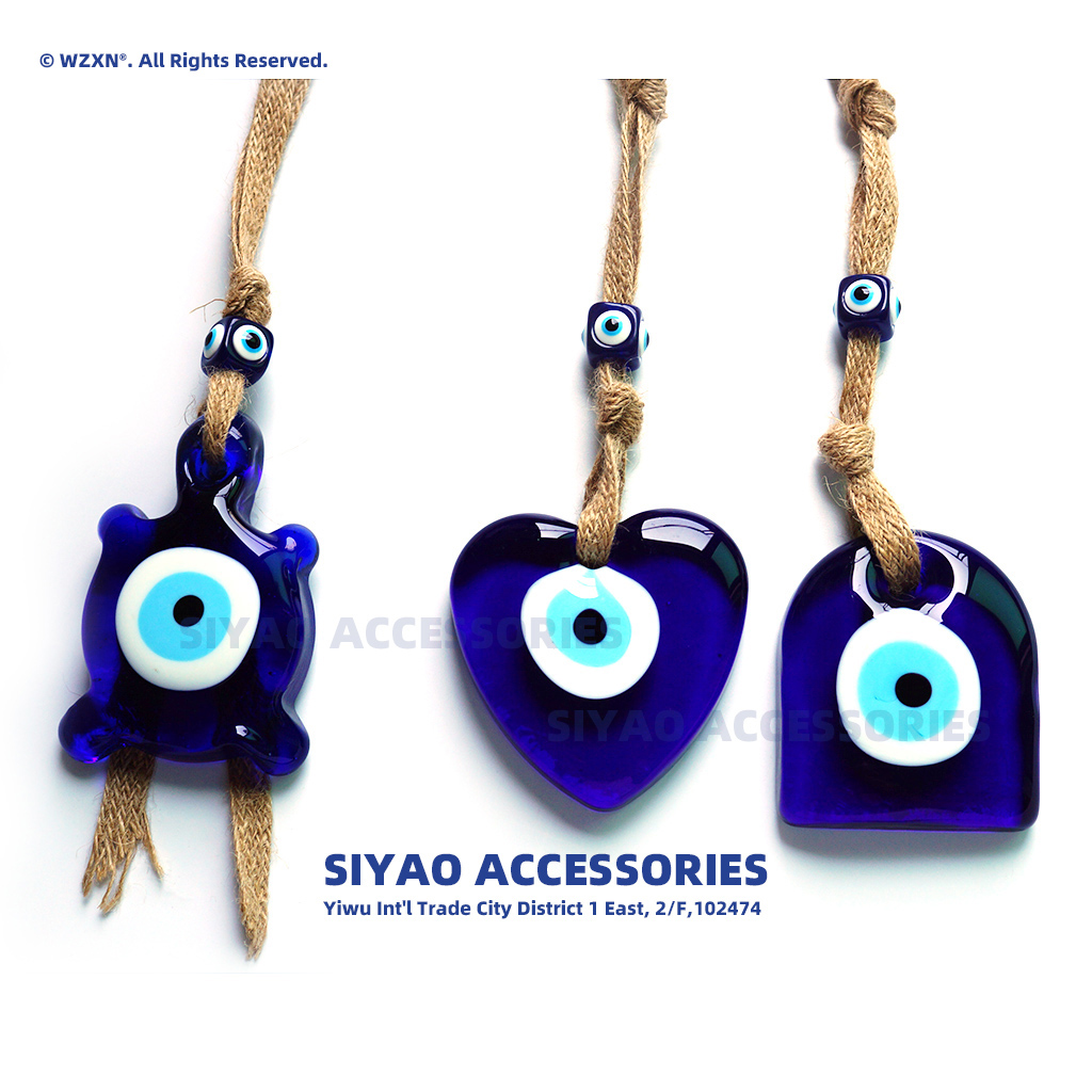 恶魔之眼琉璃蓝眼睛工艺品挂件SIYAOTurkish Evil Eye