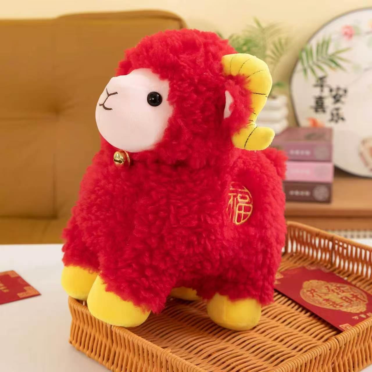 A group of hand-embroidered plush toys, warm and cute Children's Day gifts, fabric throw pillows, home decorations Specification image