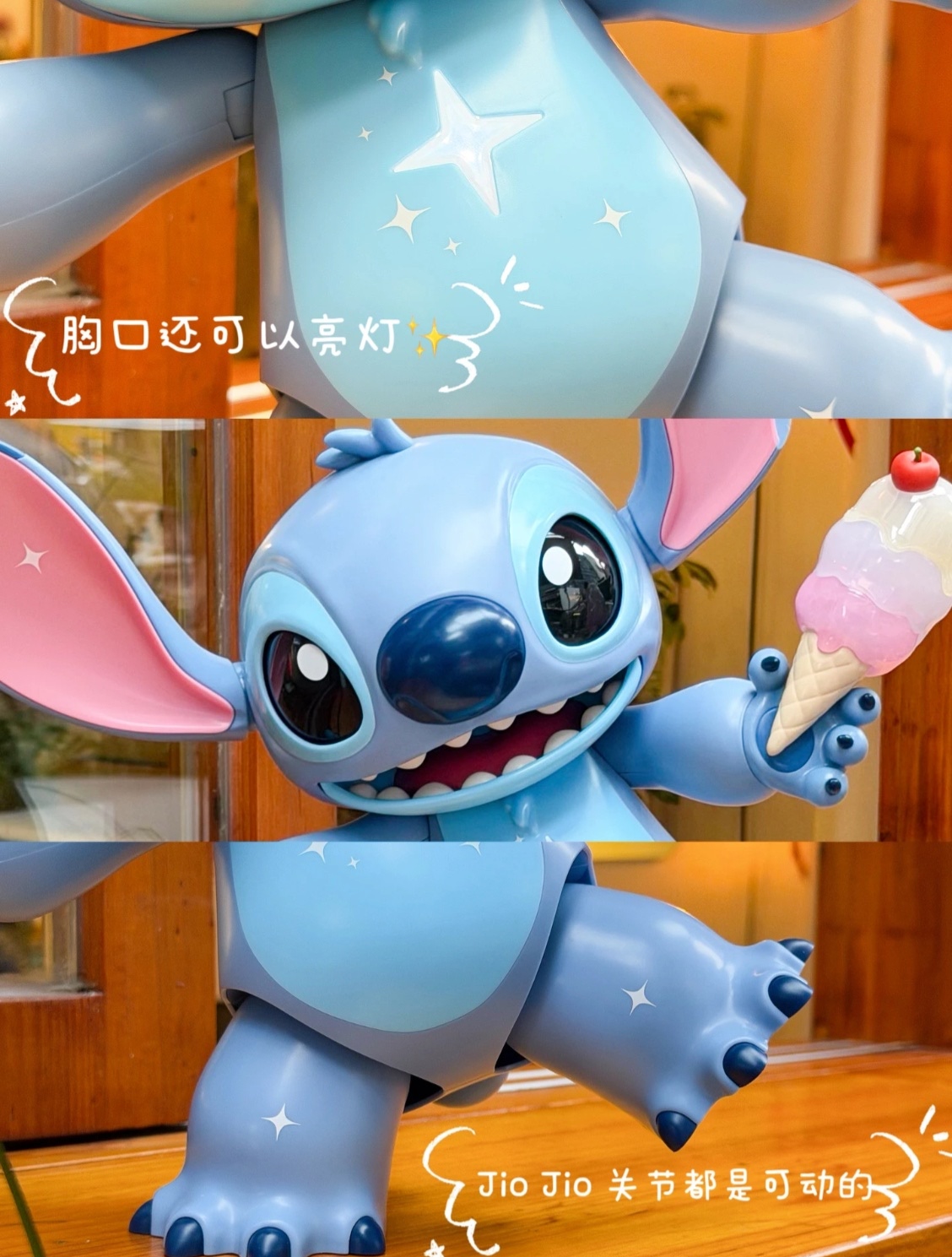 Mocha Disney Stitch Star River Sweetheart Collectible Series Assembly Figure Application Scenario
