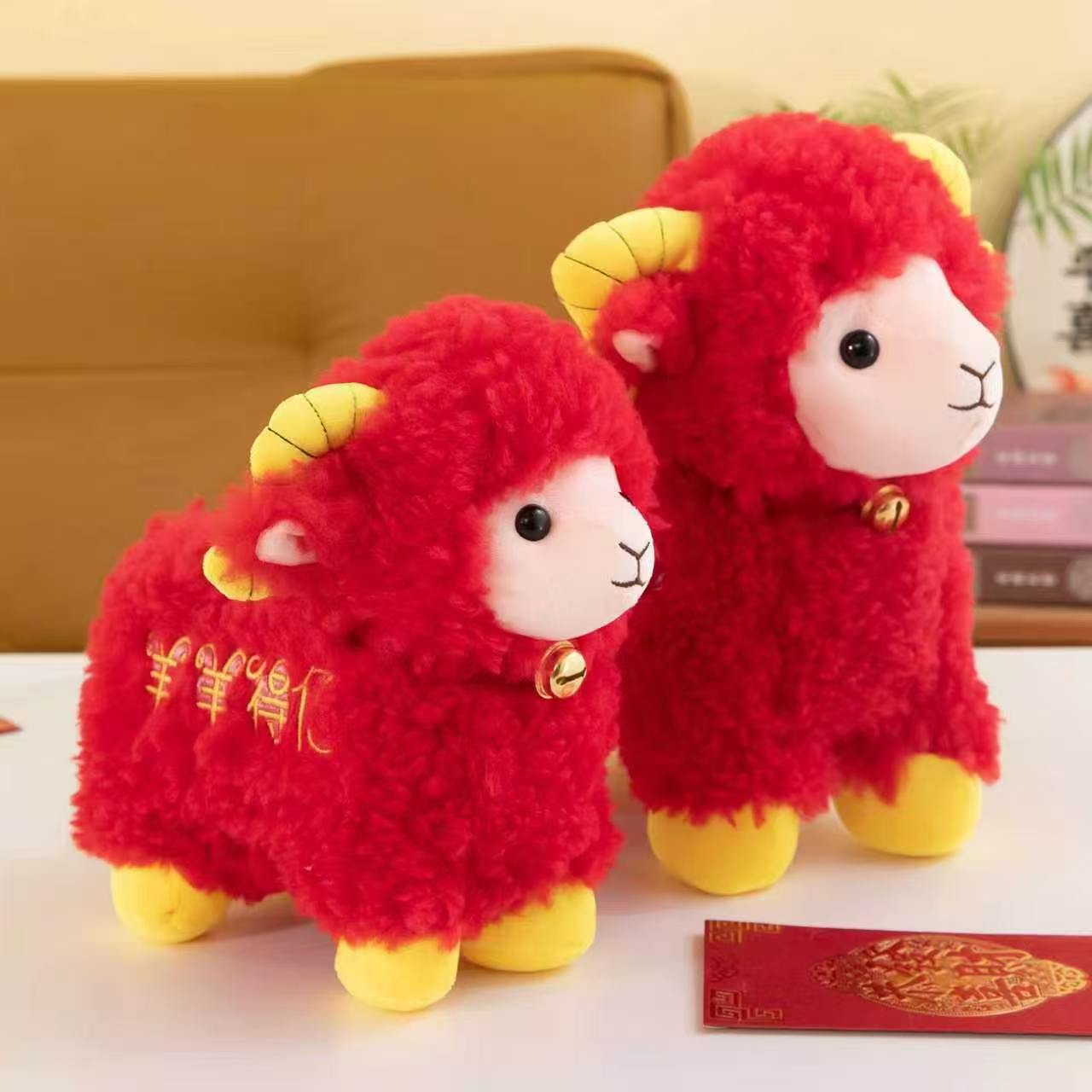 A group of hand-embroidered plush toys, warm and cute Children's Day gifts, fabric throw pillows, home decorations Application Scenario