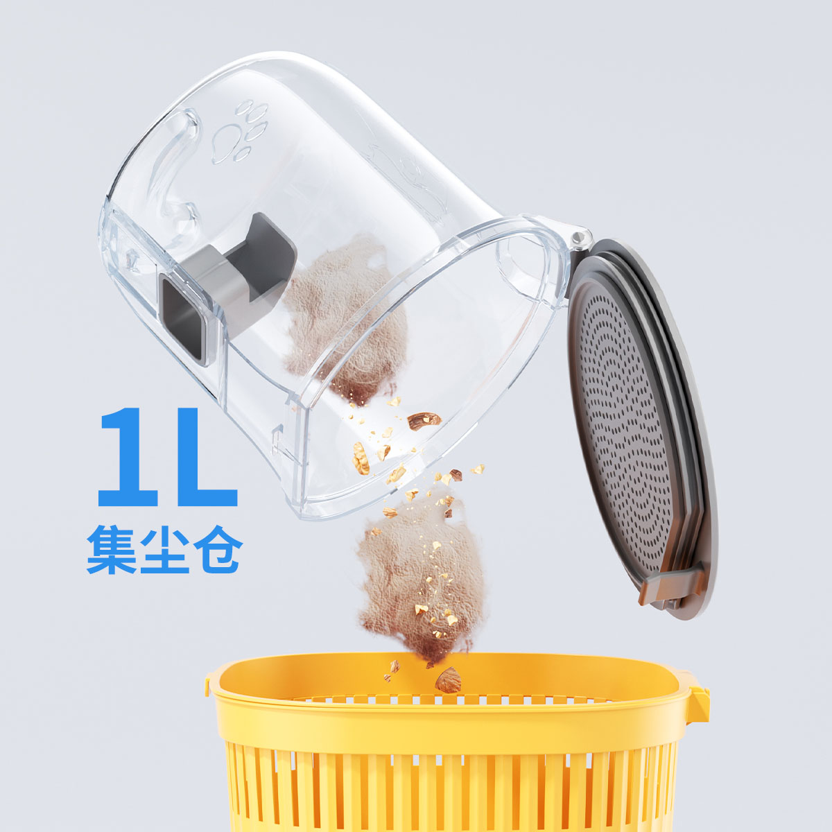 10-in-1 multi-functional pet hair suction device, pet grooming vacuum cleaner, cat and dog hair combing, shearing and suction all-in-one machine, complete set of tools for dog hair shaving, combing and cleaning Application Scenario