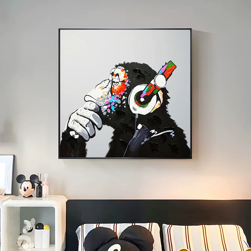 油画/数字油画/儿童自行车/工艺画框带玻璃批发/工艺品阿拉伯产品图