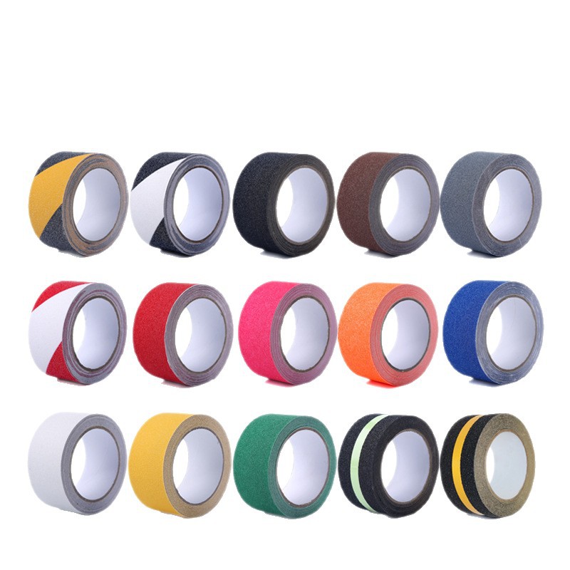 Customized anti-slip tape, black matte, high-viscosity, colored, wear-resistant and durable, indoor and outdoor anti-slip and waterproof, bathroom staircase stickers details Picture