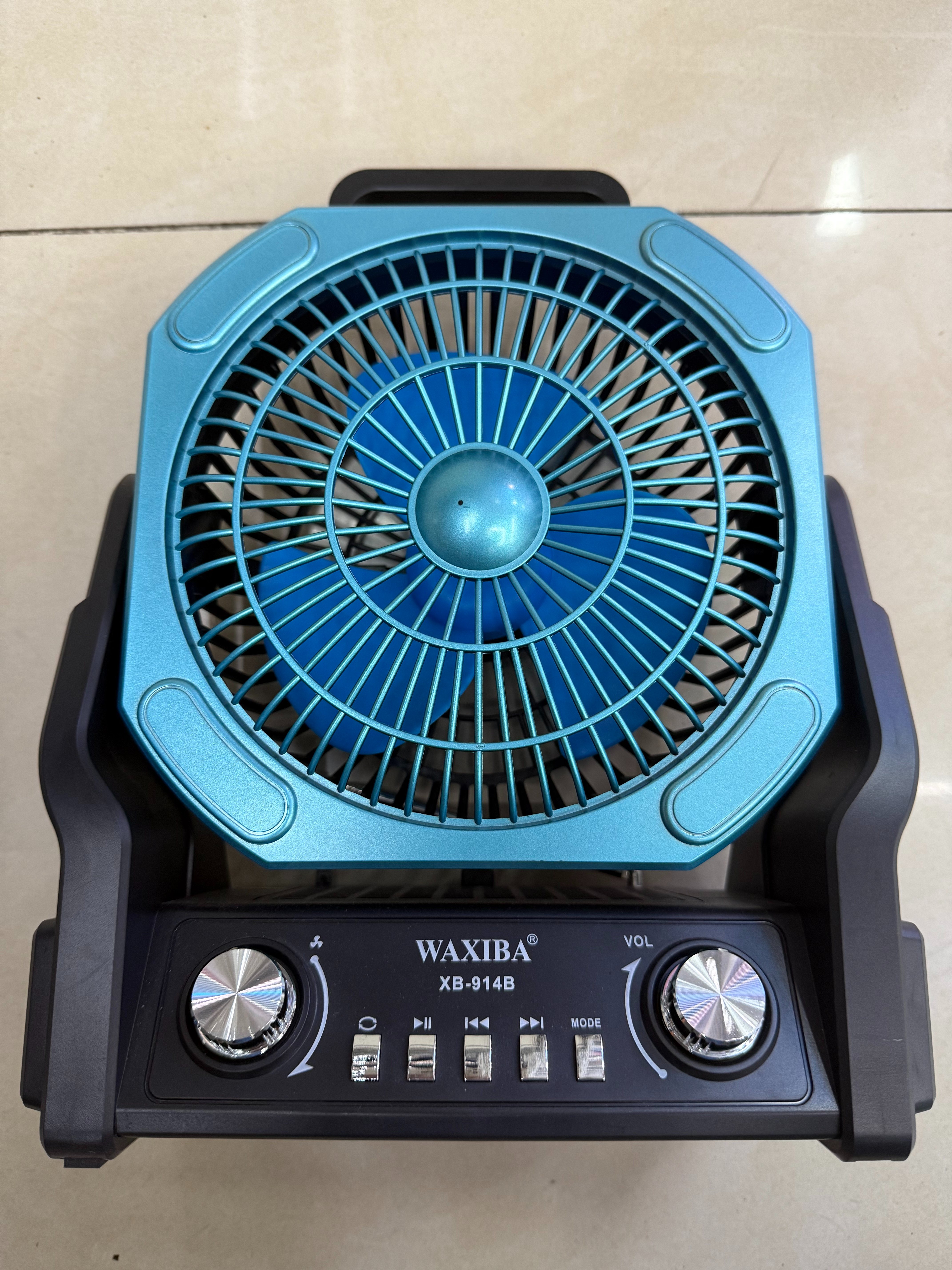 XB-914B Solar fan, radio, Bluetooth speaker, multi-functional desktop ornament, USB music, TF card, music playing for the elderly, charging, discharging, cooling, heat dissipation and blowing