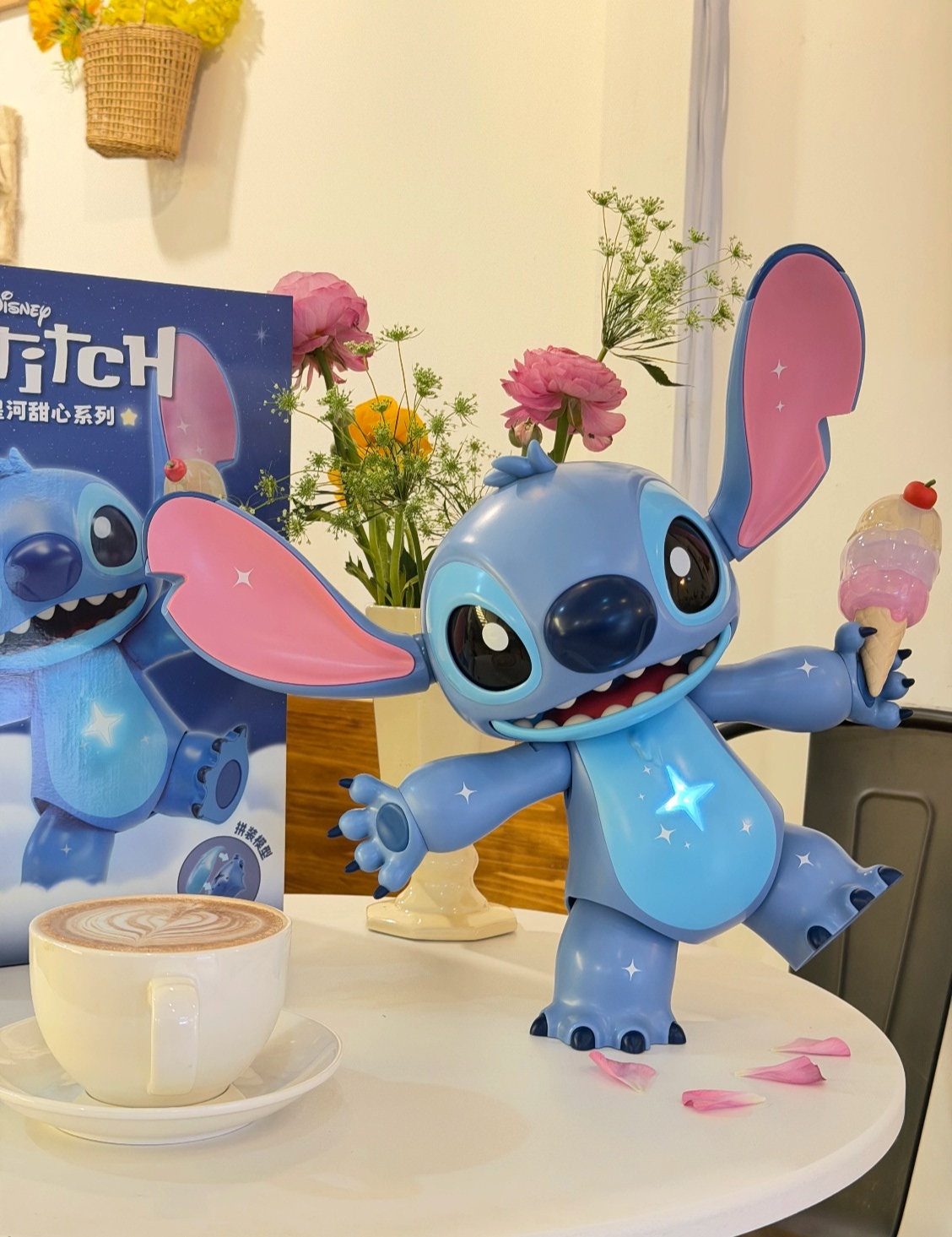 Mocha Disney Stitch Star River Sweetheart Collectible Series Assembly Figure Specification image