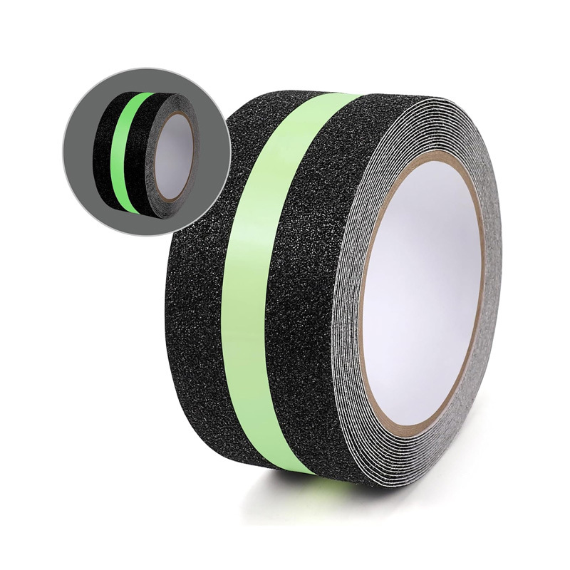 Customized anti-slip tape, black matte, high-viscosity, colored, wear-resistant and durable, indoor and outdoor anti-slip and waterproof, bathroom staircase stickers Item Picture