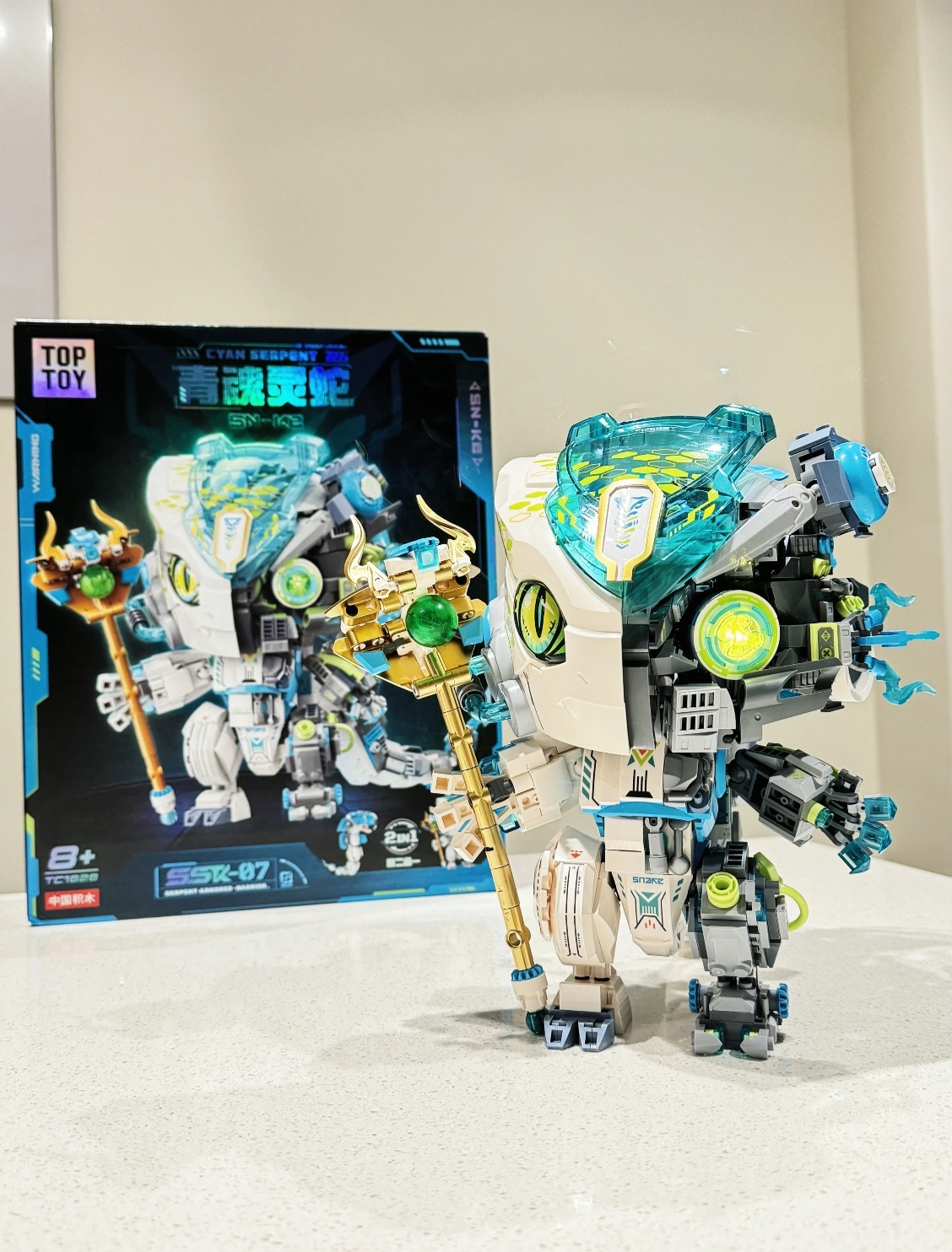 TOP TOY Clear Soul Snake Assembly Building Blocks