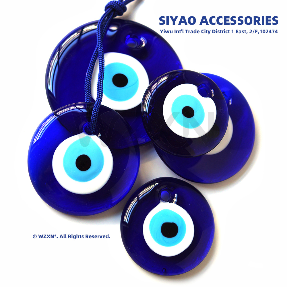 Glass Demon eye Blue Eye jewelry accessories, Turkish and Greek handmade souvenirs manufacturer wholesale customizable Siyao evil eye Specification image