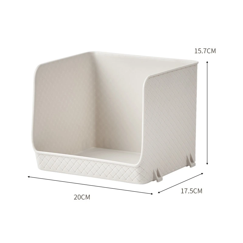 W56-TB-2118 Desktop storage box, large-capacity snack and sundries storage basket, can stack coffee on the office desk detail image 4