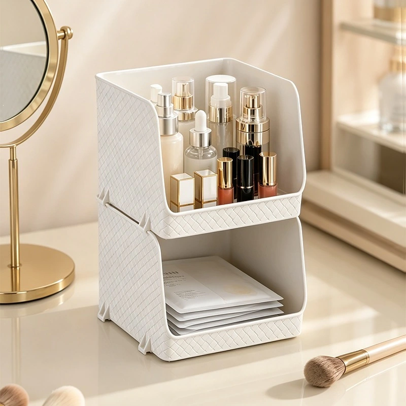 W56-TB-2118 Desktop storage box, large-capacity snack and sundries storage basket, can stack coffee on the office desk detail image 3