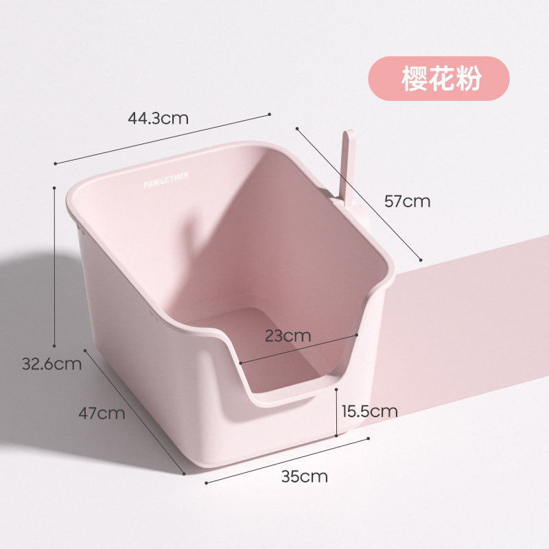 From small to large pet cat litter boxes, extra-large anti-splash cat toilets, extra-large cat litter boxes, giant cat poop pet supplies Application Scenario