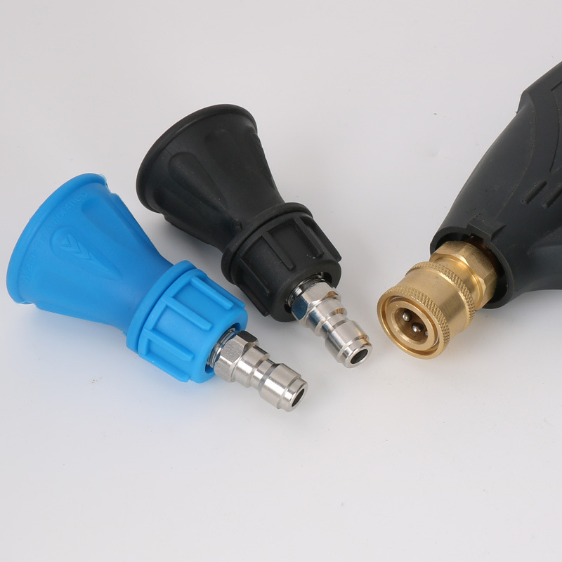 High-pressure car wash machine 1/4 quick-insert nozzle Lotus turbine fan-shaped nozzle 25030 40040 cleaning machine accessories Item Picture