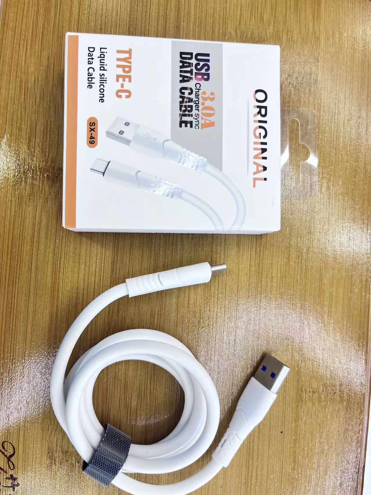 Type-c data cable flash charging 3A Super fast charging cable is fully compatible with charging cables for Huawei and Xiaomi mobile phones detail image 5
