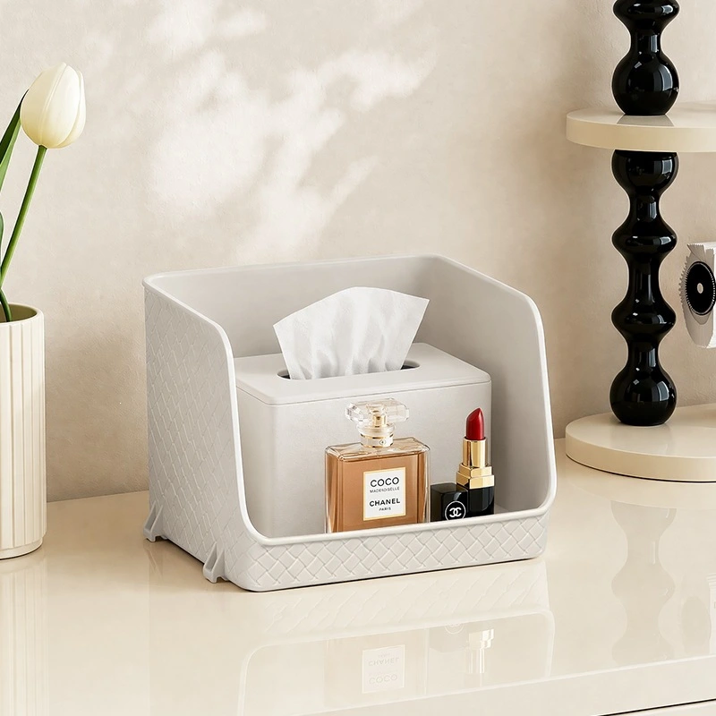W56-TB-2118 Desktop storage box, large-capacity snack and sundries storage basket, can stack coffee on the office desk detail image 2