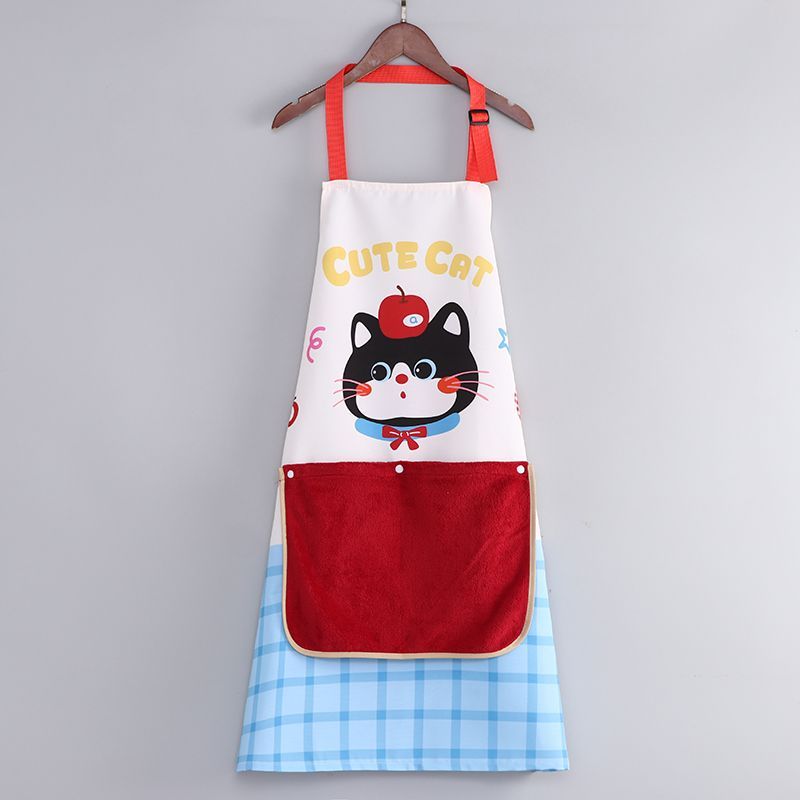 Apron Kitchen household washable 2026 new oil-proof and waterproof waistcoat, high school girls' appearance level, young cooking