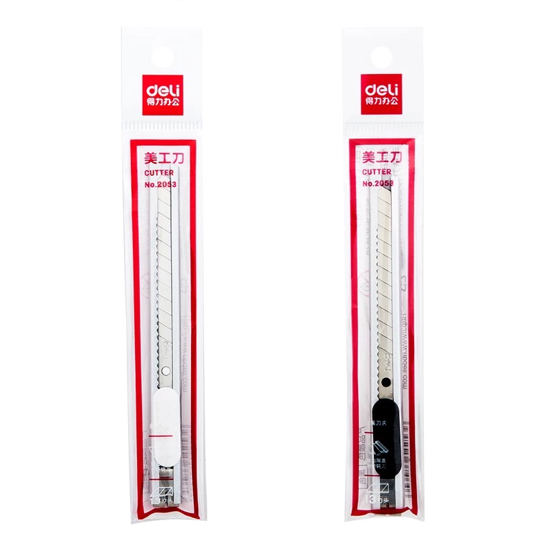 Deli Utility Knife 2053 (Black/White)