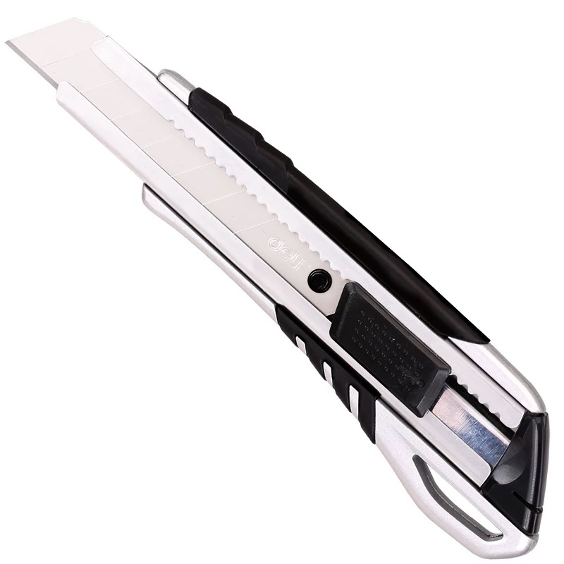 Deli 18mm sharp zinc alloy knife case Utility knife 2057 details Picture