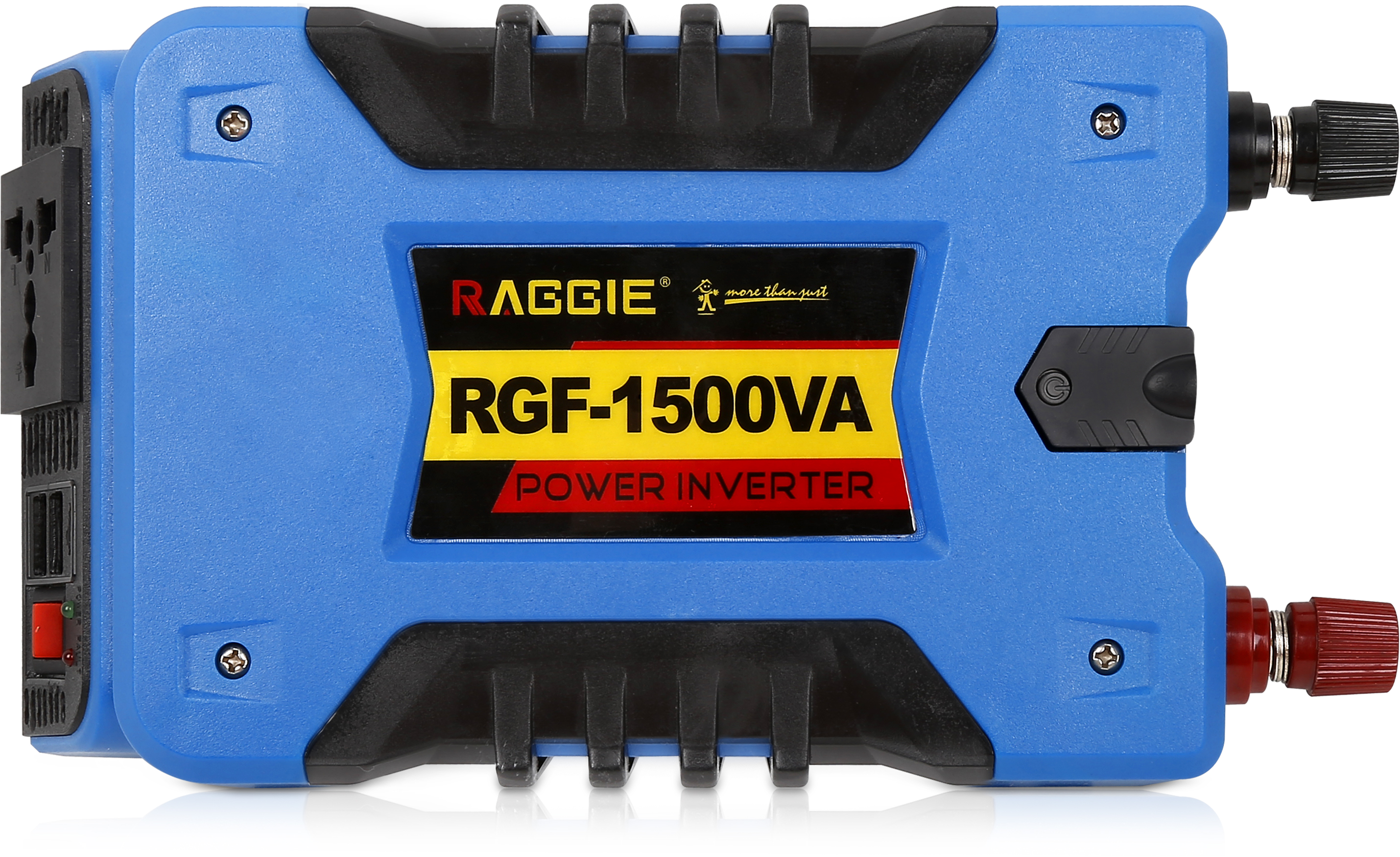 RAGGIE modified sine wave inverter with LED emergency light, dual USB dual AC12V to 220V 1500VA car and home emergency inverter
