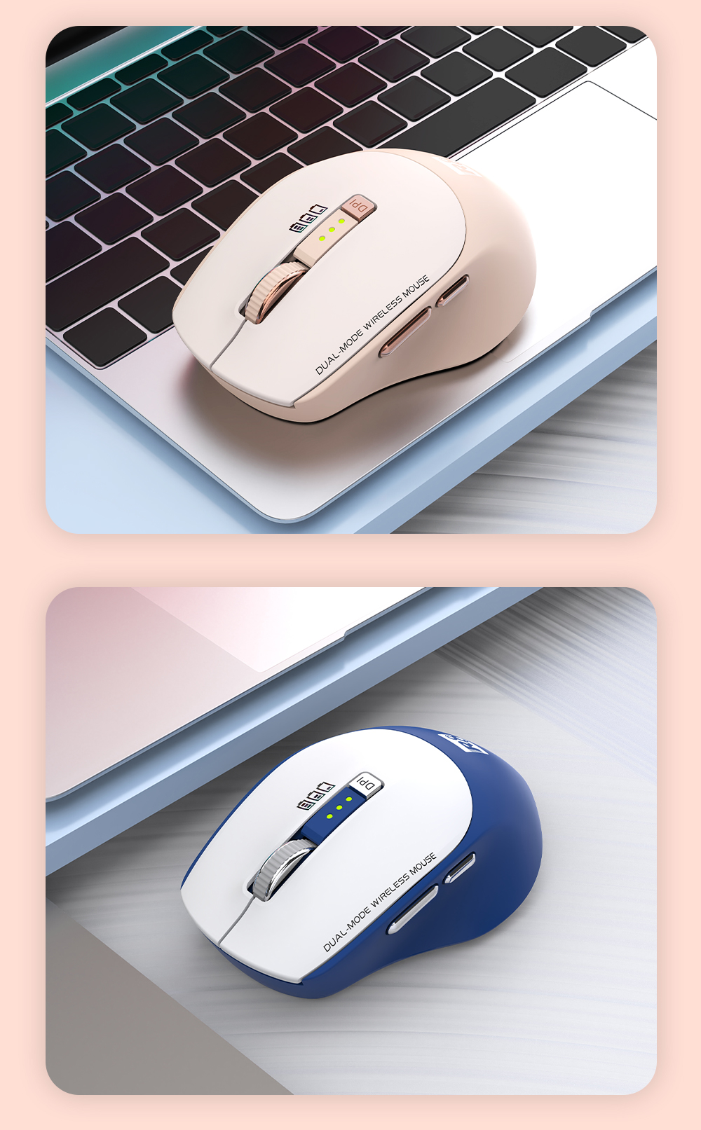 R8 беспроводная (беспроводная) + bluetooth (bluetooth) двухмерная офисная мышь с клавиатурой офисной мыши, многофункциональная офисная мышь Item Picture