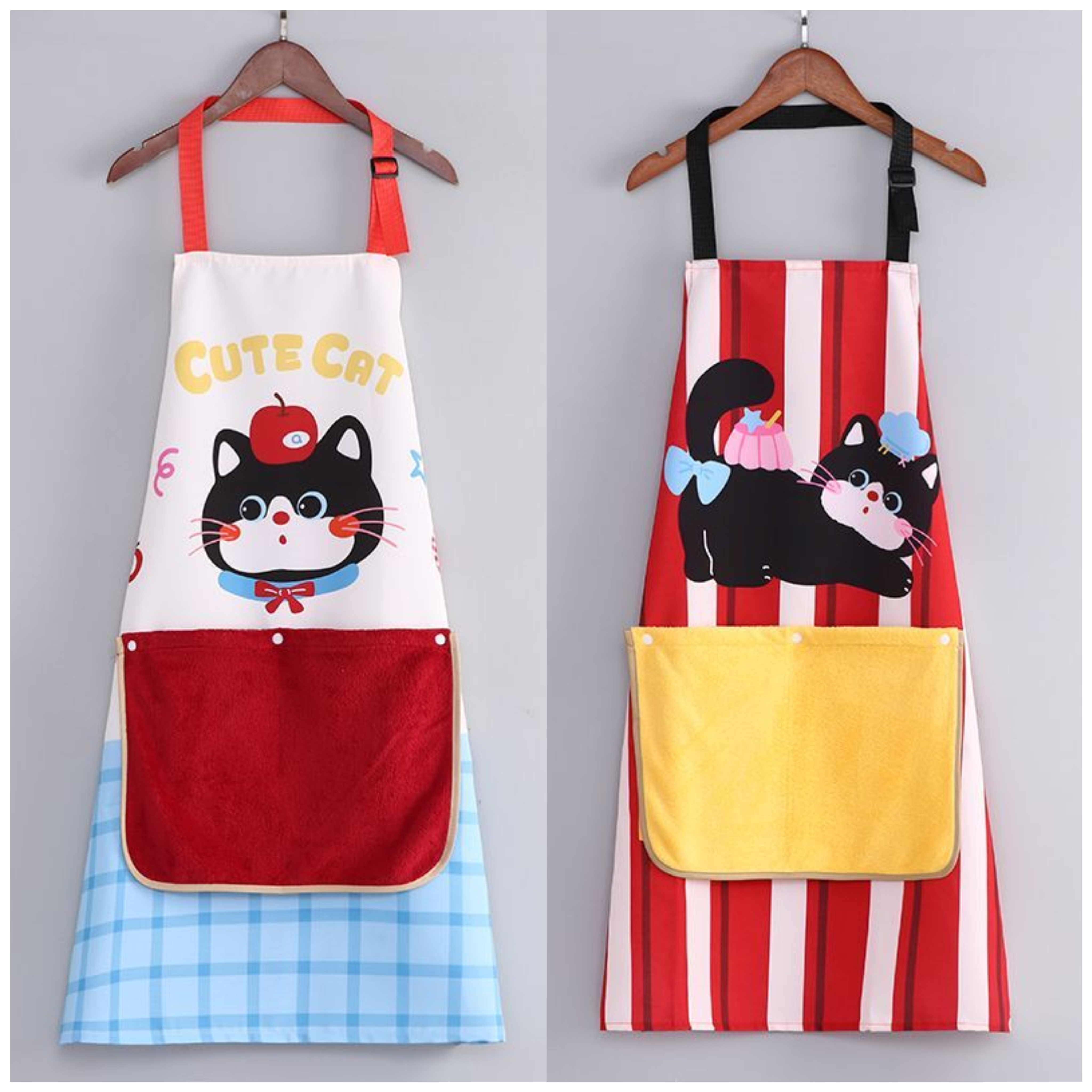 Apron Kitchen household washable 2026 new oil-proof and waterproof waistcoat, high school girls' appearance level, young cooking Specification image