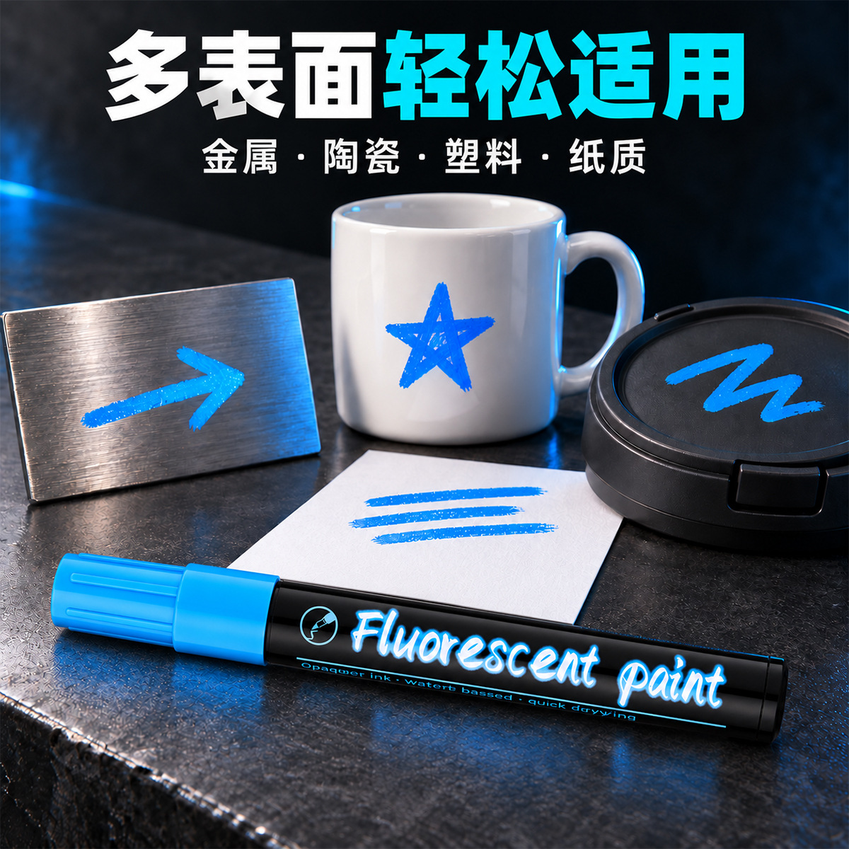 Shield PA-158 Highlighter Pen Planner Doodle Creation Color Marker Pen Quick-drying Hand-drawn Highlighter Pen Set Specification image