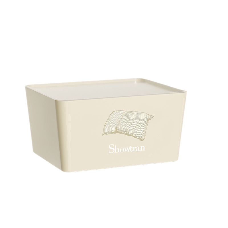 H231-ST2012 small dust-proof storage box with cover, wardrobe, desktop storage box, and storage box detail image 4