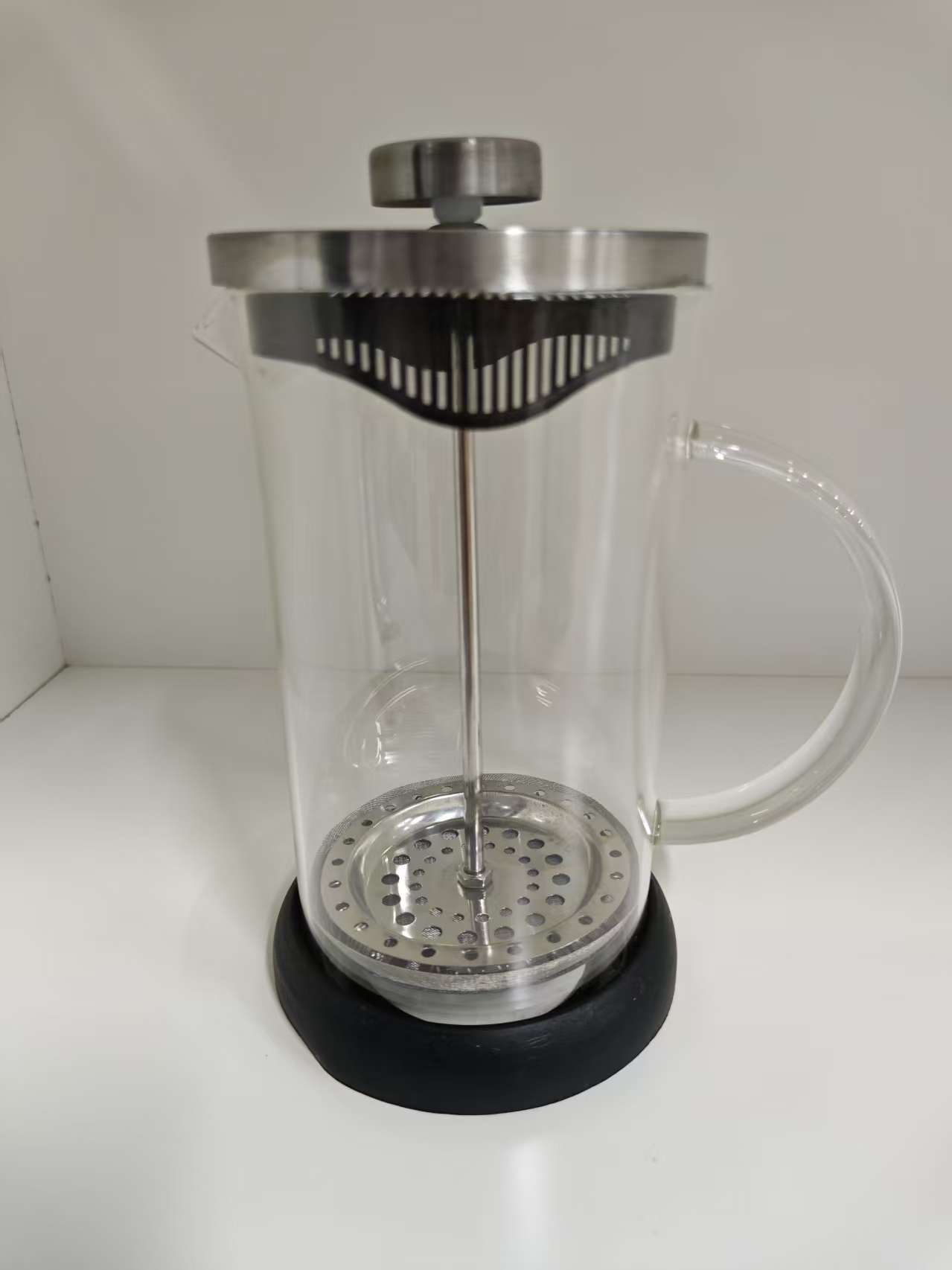 咖啡手冲壶家用煮咖啡过滤式器具冲茶器套装玻璃咖啡过滤杯法压壶白底实物图