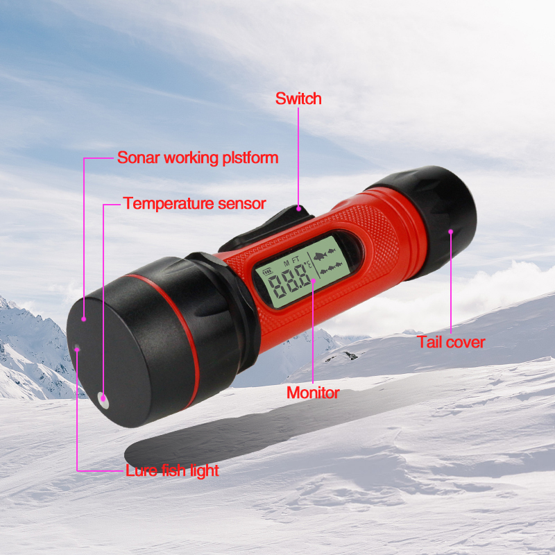 Sonar pesca en hielo detector de bancos de peces impermeable inalámbrico pesca en hielo Specification image